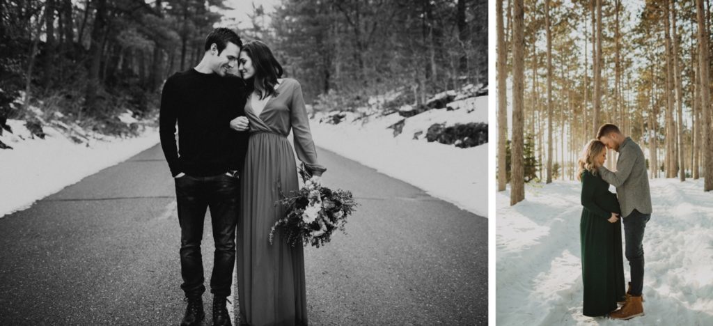 Winter engagement outfit ideas